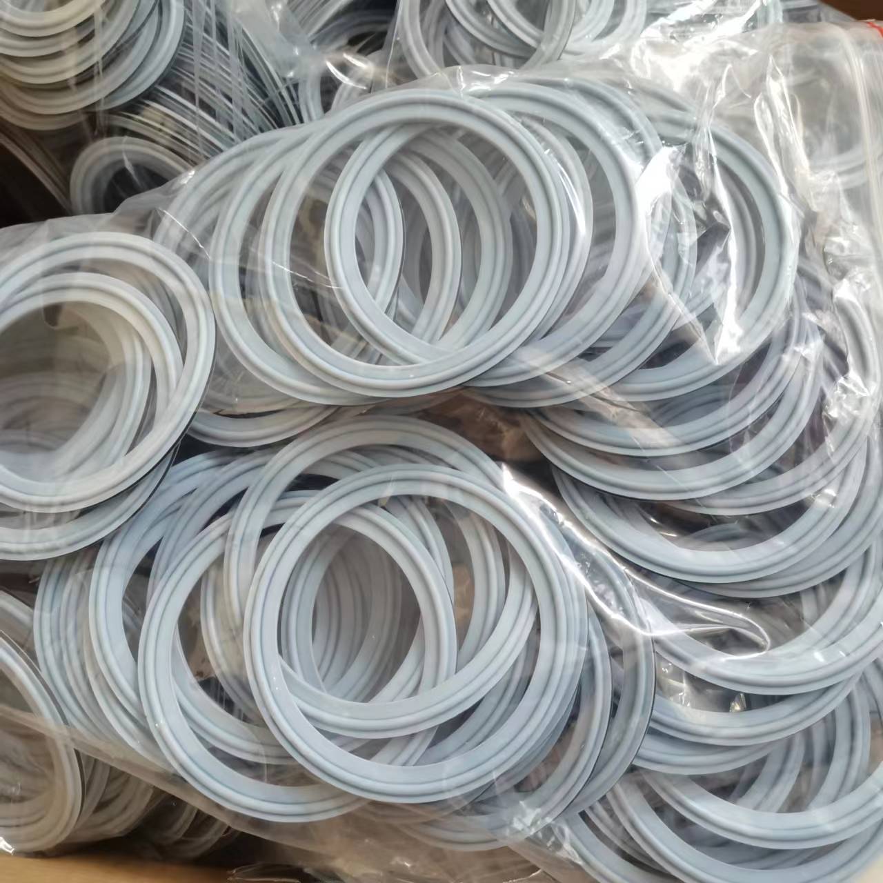 泵阀化工厂耐酸碱耐高温聚四氟夹橡胶复合垫圈垫片卡箍密封垫片