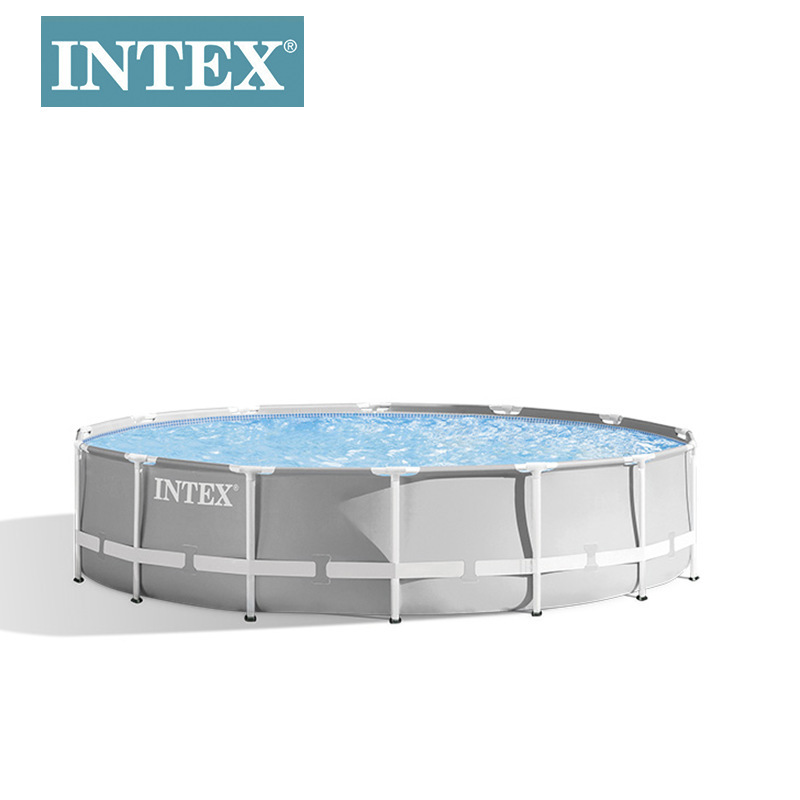 INTEX方形支架水池圆形支架游泳池家庭户外私人大型戏水池批