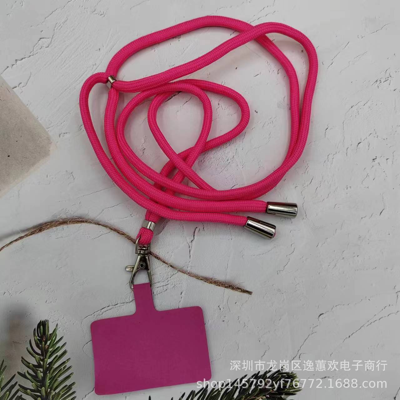 Cordón de teléfono móvil universal cuerda de cuello ajustable desmontable crossbody moda largo Internet celebridad TikTok Halter cuerda anti-perdida