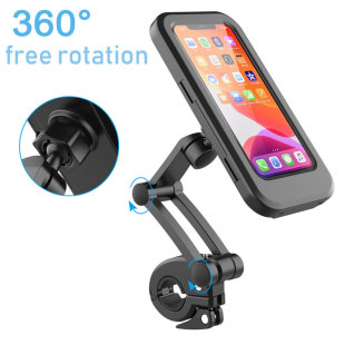 Foreign trade explosions anti-fog electric bicycle motorcycle navigation bracket folding rotating universal waterproof bag mobile phone bracket