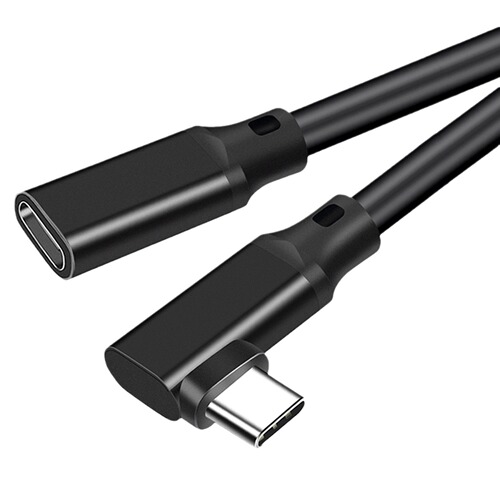 Elbow Type-C extension cable C male to C female USB3.2 data cable docking station computer adapter cable VR cable