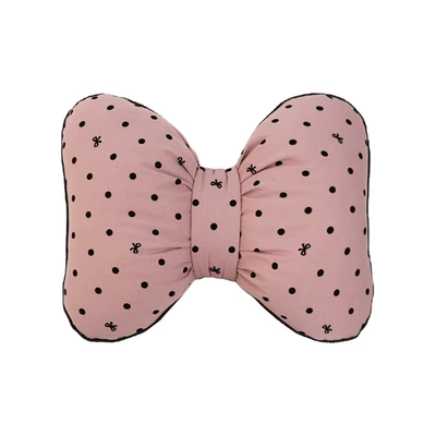 Seat cushion, seat cover: Cushion, Suitable for All Seasons, Car - polka-dot-bow-lumbar-support-pillow-pink-no-ribbon