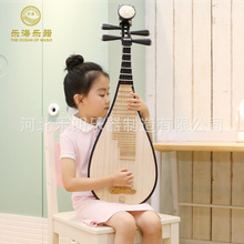 乐海琵琶乐器硬木DJ11-1阿诺古夷苏木轴花开富贵儿童琵琶成人琵琶