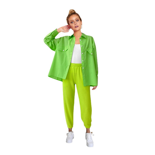 Fall Season European & American Style Loose-Fit, Fashionable Casual Trendy Commuter Long-Sleeve Shirt for Women