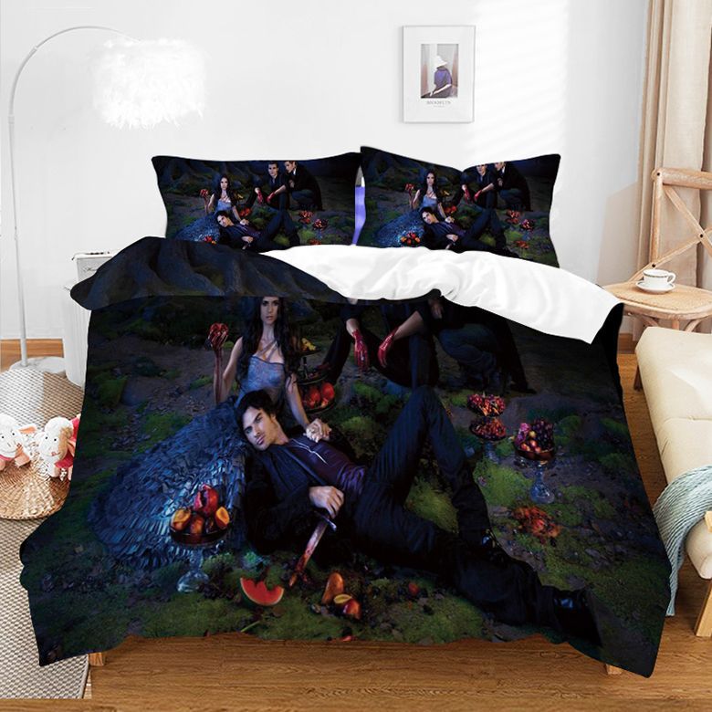 Conjunto de três quatro peças, capa de edredom pode ser personalizada_voghion.com