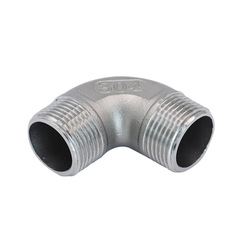 304 stainless steel 90-degree external thread elbow Shandong version high pressure elbow pipe fitting