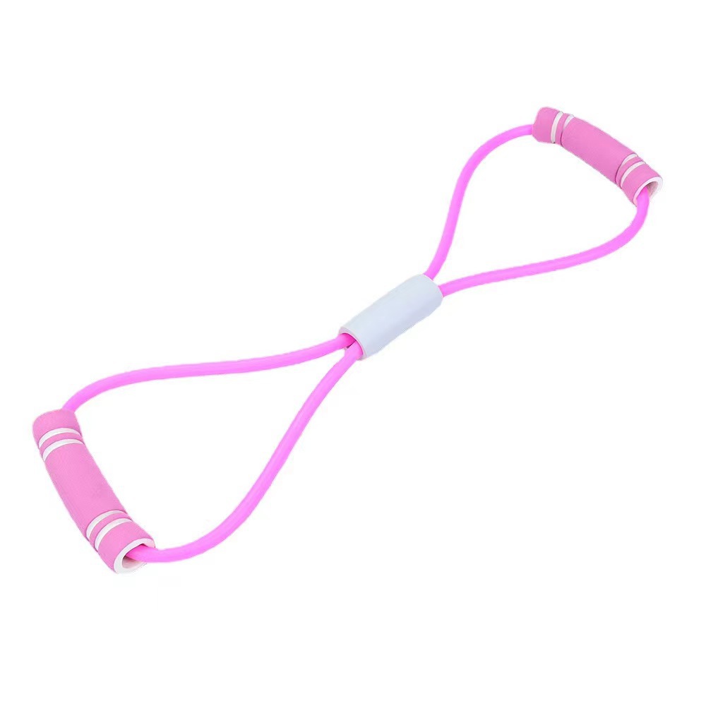 Manufacturer direct sale eight-character resistance band pull-up rope, resistance rope, chest expander, back opener, shoulder yoga elastic rope, home yoga assist device