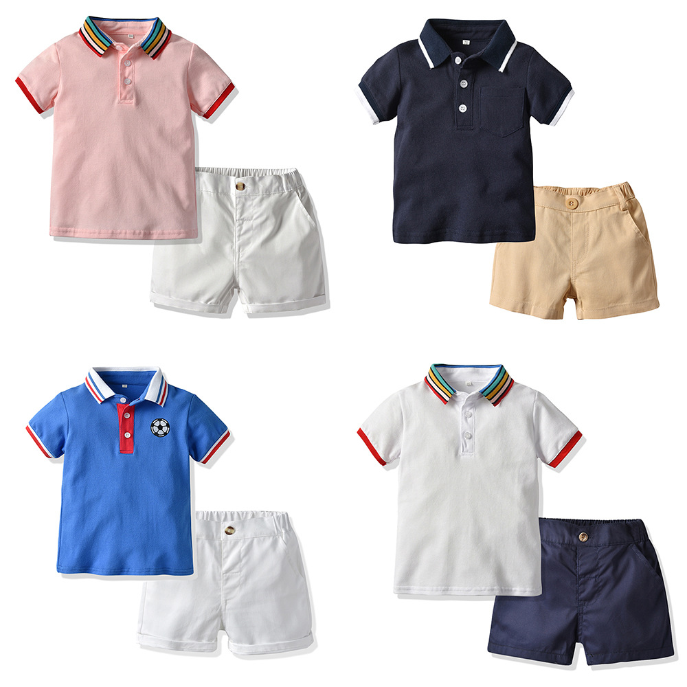 Brand summer breathable polo for boys