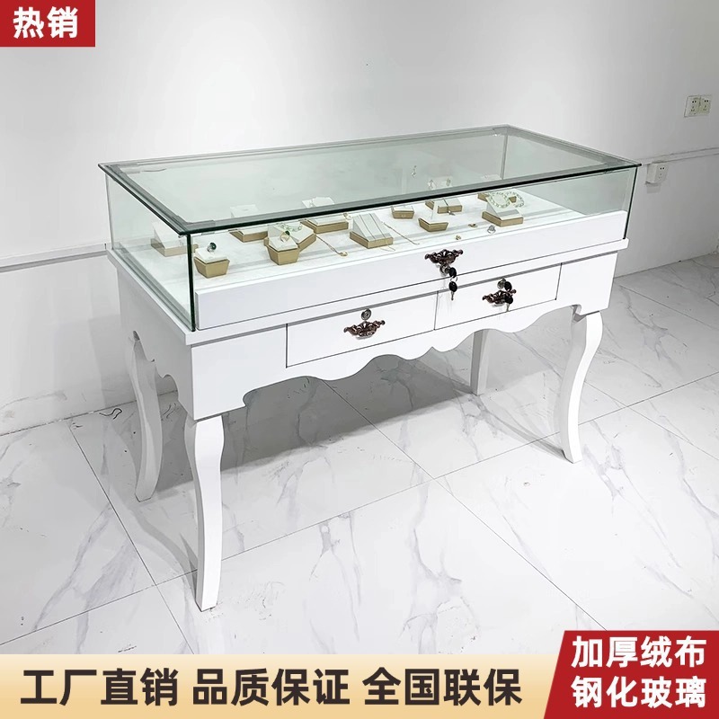 珠宝首饰玻璃展示柜透明玻璃眼镜柜翡翠玉石玉器饰品柜陈列柜展柜