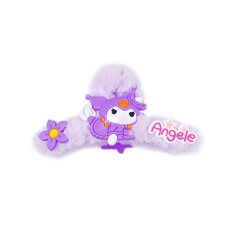 Sanrio, плюшевая заколка-краб из мультфильма, большая заколка для волос, милая акула, аксессуар для волос, оптовая продажа