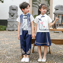 男女童汉服六一表演服夏季新品幼儿园中国风演出服小学生园服批发