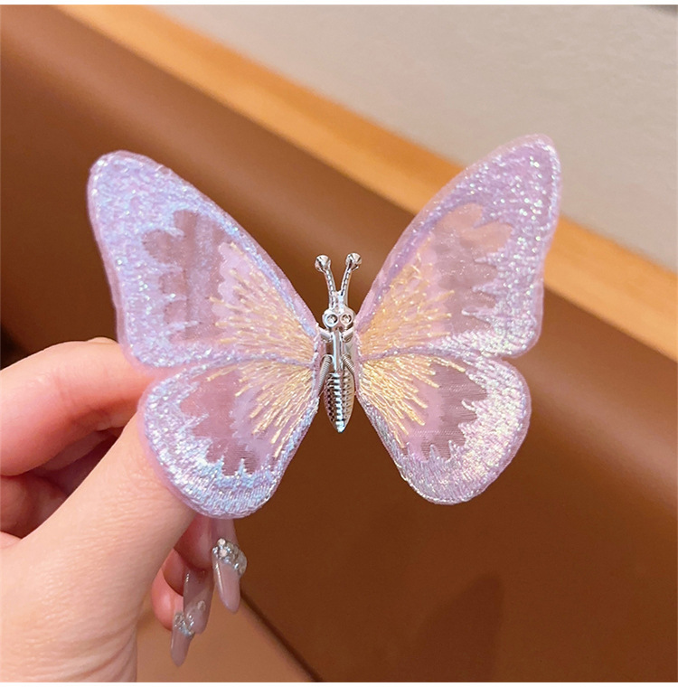 Cute Sweet Butterfly Synthetics Gauze Hair Clip display picture 3