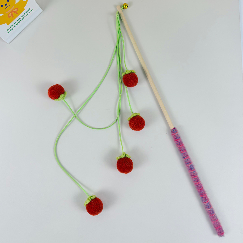 웃긴 고양이 스틱 - 붉은 과일