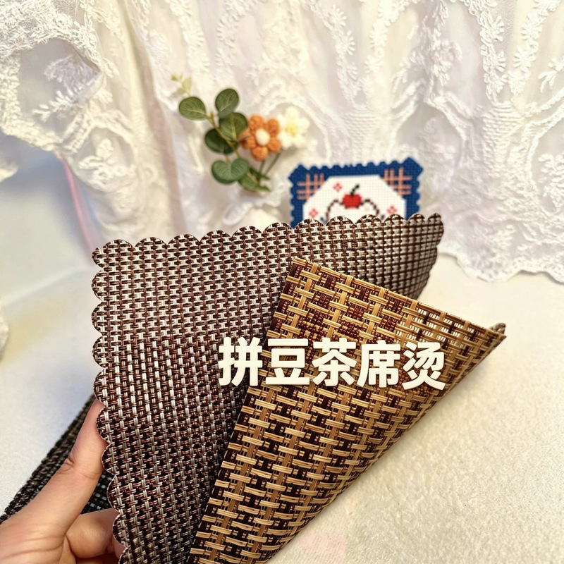 Trendy Tea Mat for Bead Ironing, Teslin Woven Heat-Insulating Mat, DIY Handmade Bead Ironing Table Mat, Dropshipping Available Trendy Tea Mat for Bead Ironing, Teslin Woven Heat-Insulating Mat, DIY Handmade Bead Ironing Table Mat, Dropshipping Available