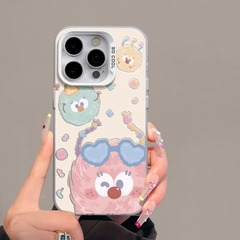 小さな石炭ボールは、Apple 17、16e、15pro、カップル向け13plus8、かわいい11pro14、マット仕上げの新モデルの携帯電話ケースに適しています。