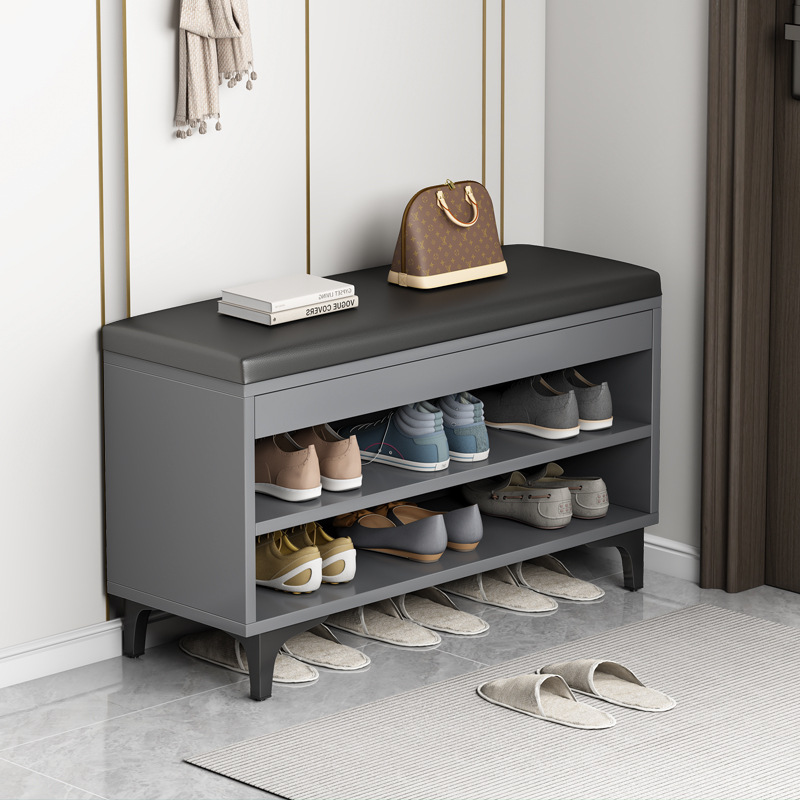 Zapatero hogar Puerta de almacenamiento artefacto hogar zapato cambio taburete multi-capa sentado pasillo interior zapato Gabinete después de la entrada