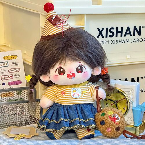 20 cm Cotton Doll Clothes Cute and Sweet Set Plush Toy Celebrity Baby Clothing Set Replacement Clothes