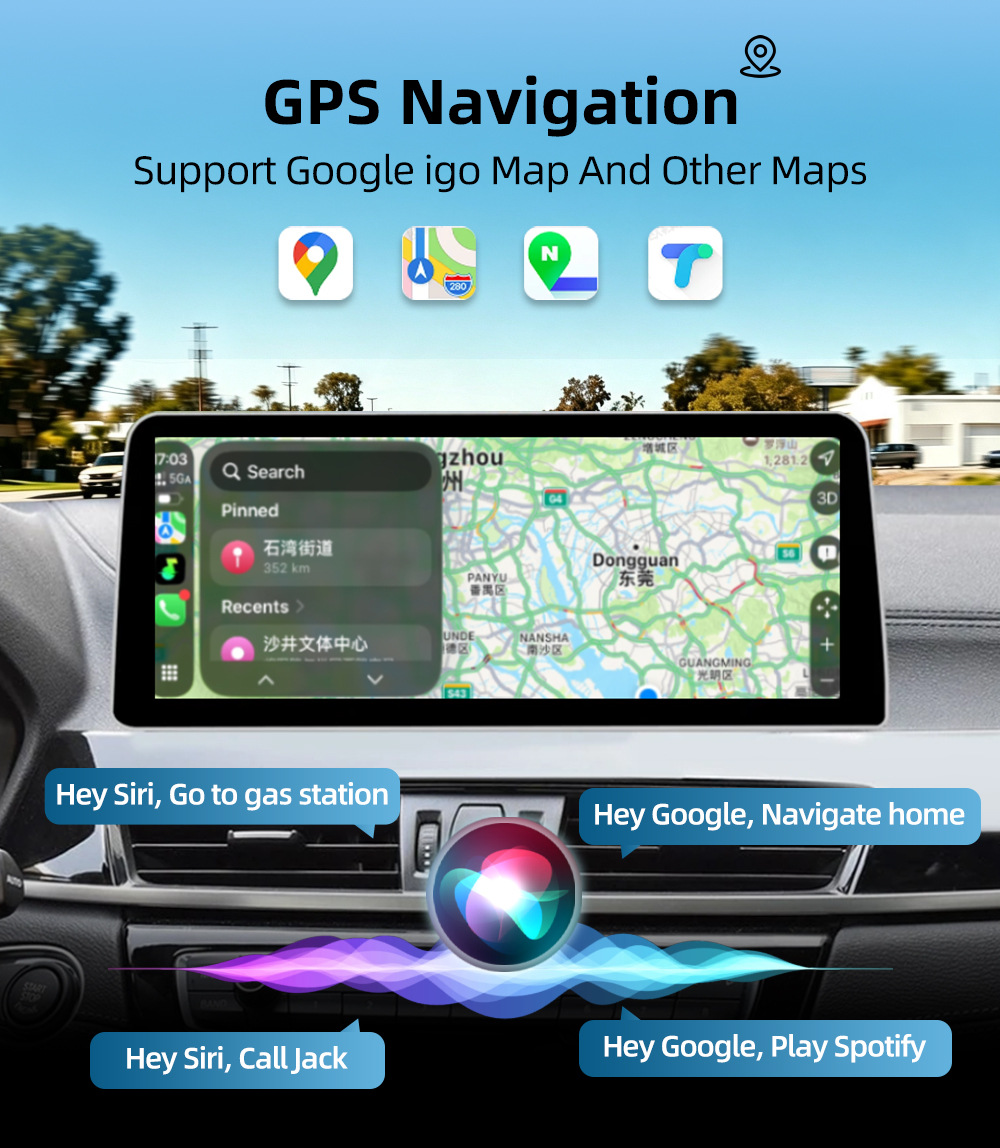 Smart Car Central Control Large Screen Suitable for Bmw X1 F48 F49 X2 F39 Bluetooth Navigation 2016-2021