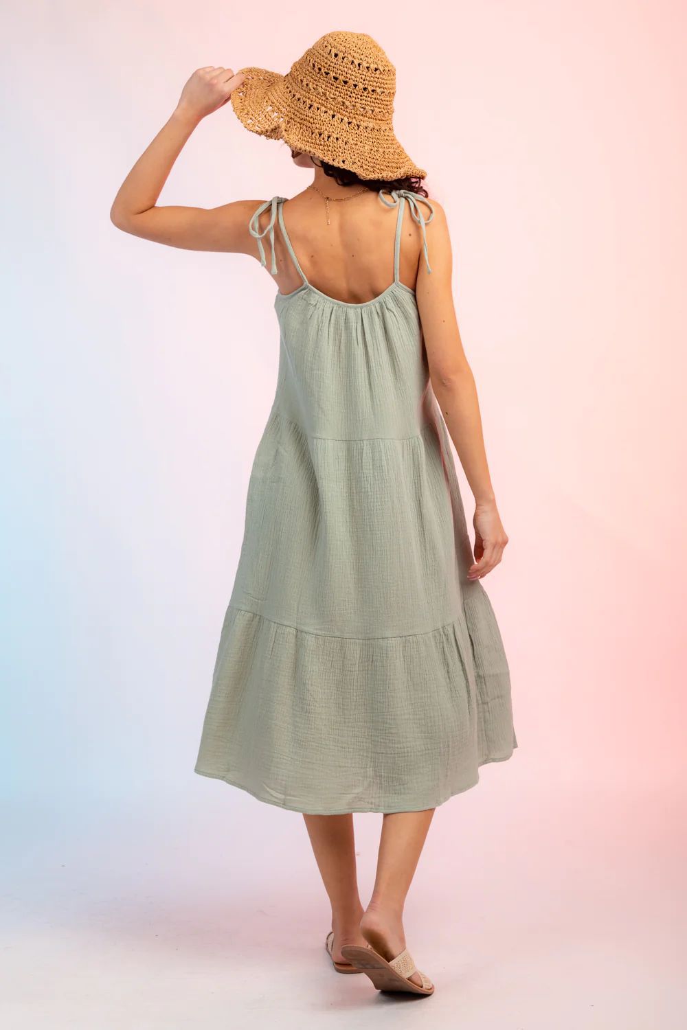 Venta Al Por Mayor Mujeres Estilo Simple Color Sólido Fiesta A Diario Correa Sin Mangas Vestido De Tirantes display picture 13