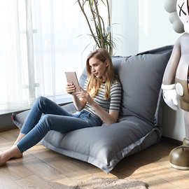 现货厂家直销创意超大号酒店公寓沙滩床公用布艺休闲懒人沙发豆袋