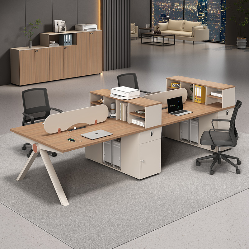 Office Staff Desk, Simple and Modern, Two, Four, or Six-Person Computer Desk, Office Financial Workstation, Office Desk and Chair Set Office Staff Desk, Simple and Modern, Two, Four, or Six-Person Computer Desk, Office Financial Workstation, Office Desk and Chair Set