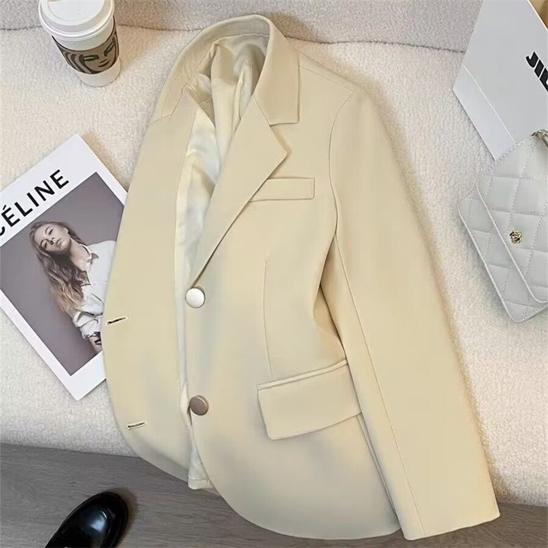 New Spring and Autumn Korean Style Straight Casual Loose Slimming Small Blazer Jacket for Women