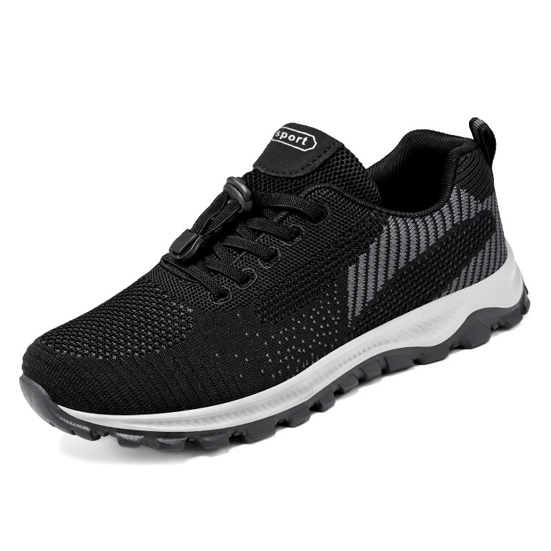 Zapatos de viaje de otoño personalizados cómodos de mediana edad y viejos zapatos de correr suaves zapatos deportivos pareja de ancianos