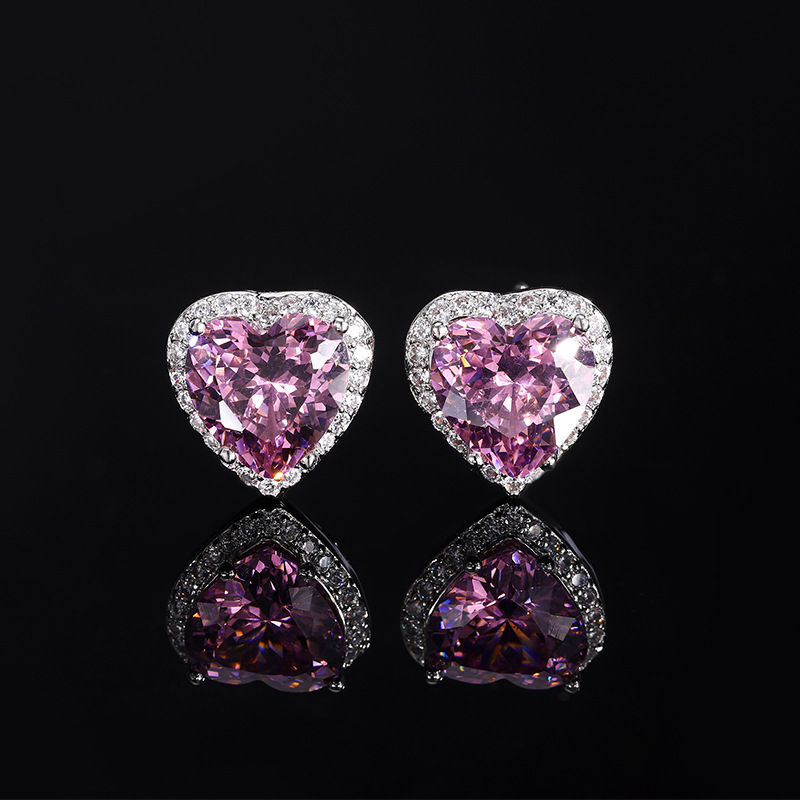 2024 Nuevo Zhuang Shengsheng Jewelry Simulation Nido de pájaro cortado en seco Rose Heart Set 15*15-12*12-9*9