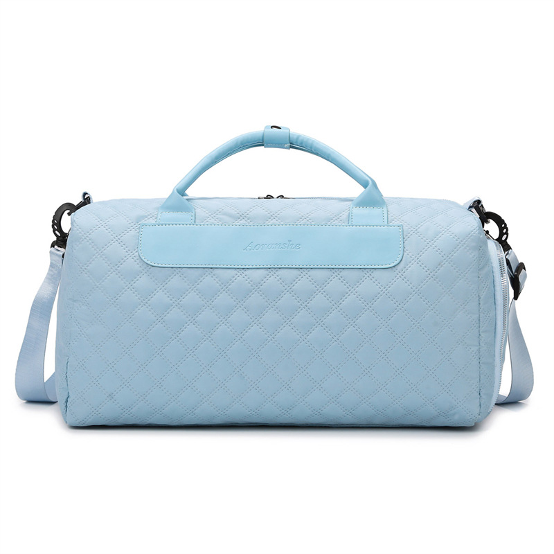 Bolsa de viaje de corta distancia para mujer, bolsa de gimnasio antisalpicaduras de gran capacidad ligera, bolsa de entrenamiento, bolsa de equipaje de un solo hombro diagonal para viajes de negocios