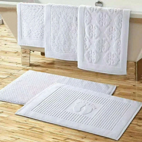 Five-Star Hotel Floor Towel, All-Cotton Bathroom Non-Slip Mat, Thick Absorbent Machine-Washable Bedroom Entrance Doormat Five-Star Hotel Floor Towel, All-Cotton Bathroom Non-Slip Mat, Thick Absorbent Machine-Washable Bedroom Entrance Doormat