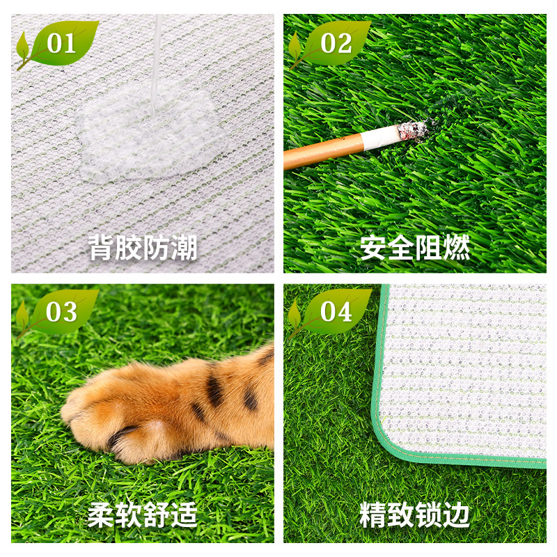 césped artificial lavable alfombra de inodoro para mascotas balcón césped simulado para perros y gatos orinar alfombra artificial image 5