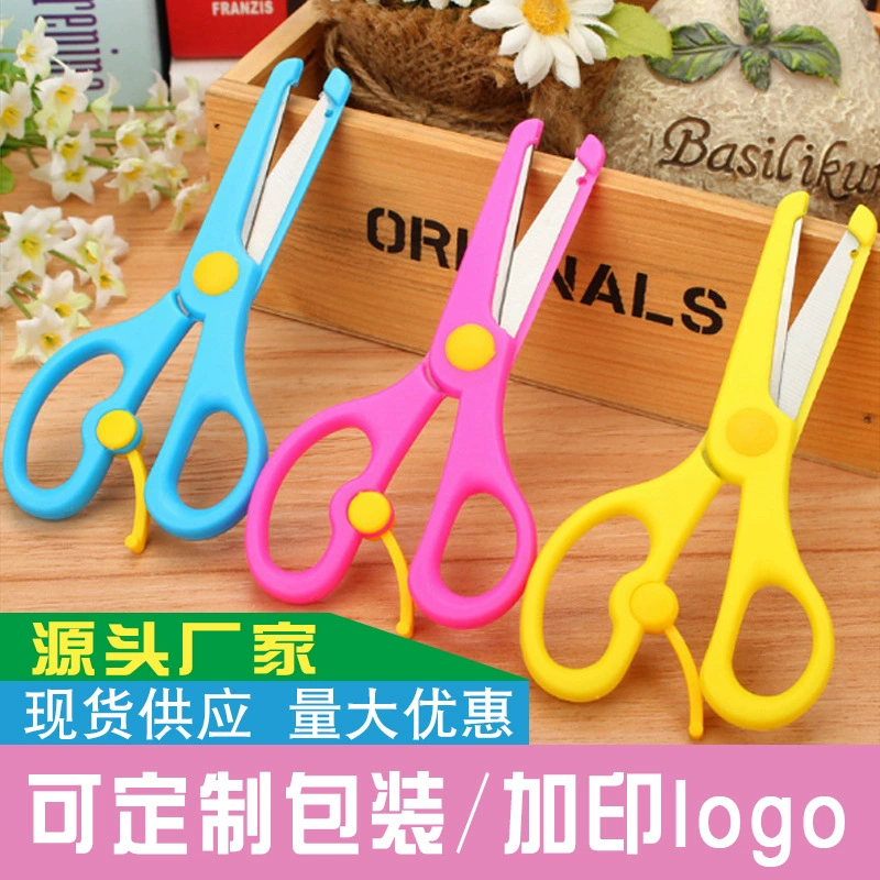 Детские ножницы, безопасные, ручной работы, с закругленными кончиками, канцелярские, для вырезания из бумаги в детском саду, для творчества учащихся начальной школы, для рукоделия, офисные ножницы оптом