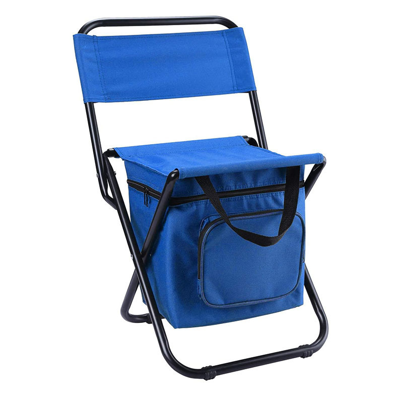 Al Aire Libre portátil ocio camping pesca silla plegable bolsa de hielo silla con bolsa de almacenamiento con función de aislamiento respaldo tres en uno