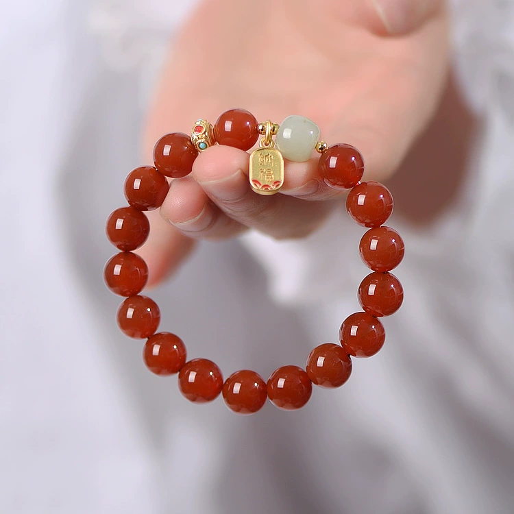 Органический имоксовый birthday charm, браслет из одной бусины, аксессуар