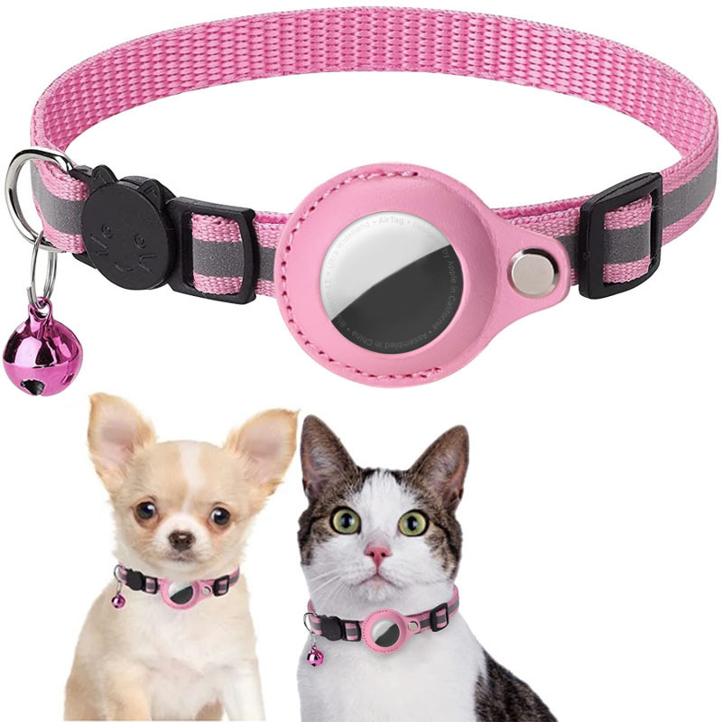Airtagペット用首輪反射防止ベル付き首輪猫用首輪Findmy専用ロケータ|undefined