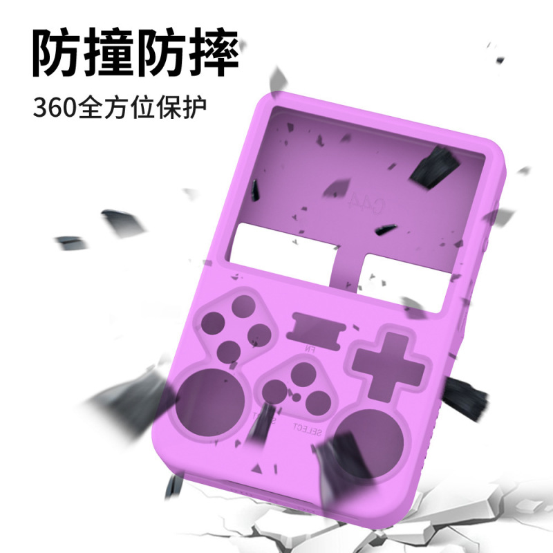 Portable Scratch-Resistant Silicone Dust-Proof Storage Protective Case for Anbernic R36S Handheld Console, Suitable for Factory Use