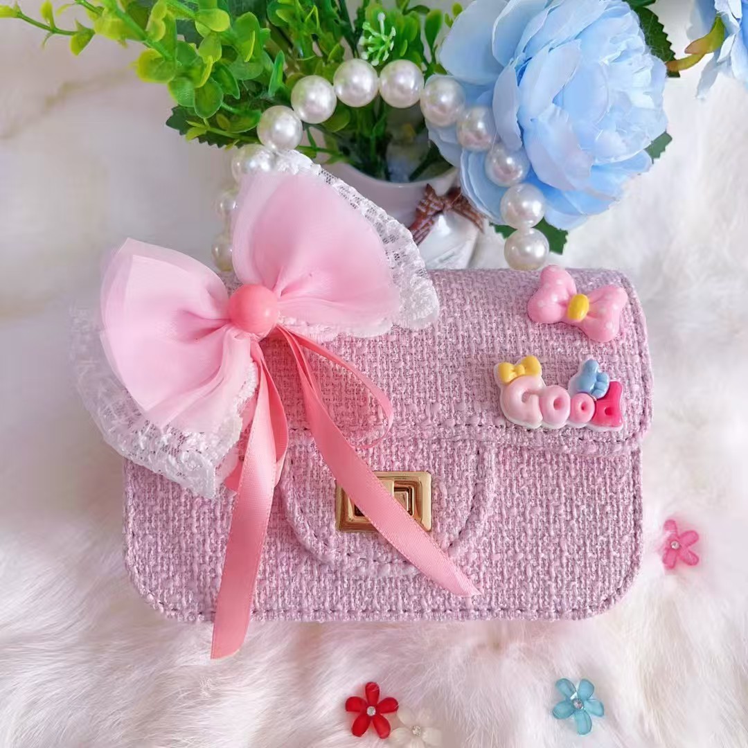Melody bow bolso de princesa bolso de perla bolso de Año Nuevo bolso de cambio accesorios cadena de hombro