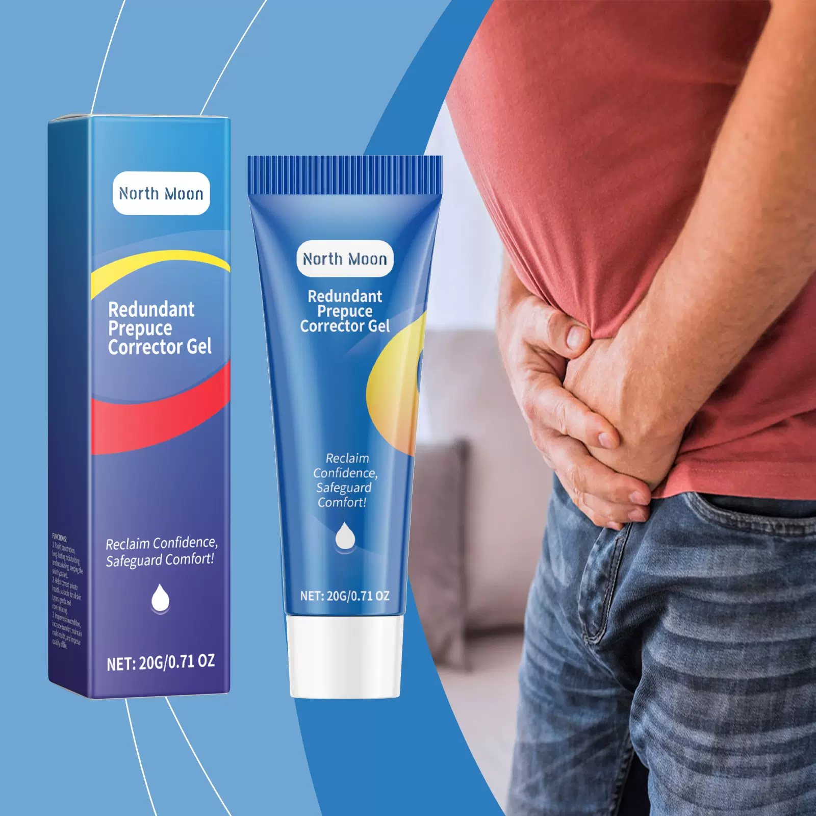 NORTH MOON 男士护理凝胶 草本成分温和柔润呵护锁水护理 凝胶