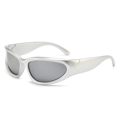 Cross-border new style fashionable futuristic cool sunglasses men's cycling sports glasses Y2K Millennium hot girl sunglasses