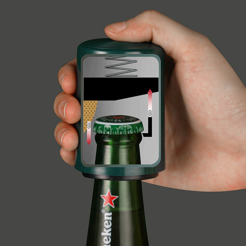 Beer Bottle Opener Creative Squeeze-Activated Scratch-Free Famous Trendy Bottle Opener Beer Bottle Opener Bottle Opener