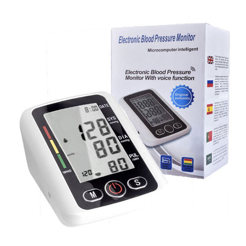 Electronic Blood Pressure Monitor Home Wrist Cuff Upper Arm Blood Pressure Tester Blood Pressure Measurement Device for International Trade
