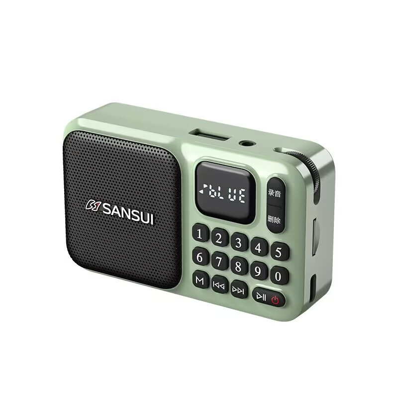 山水f 75ブルートゥースカードのスピーカーはミニプレーヤーのラジオの老人を鳴らします。|undefined