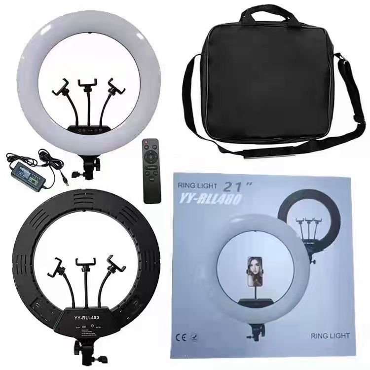YY-RLL480手机补光灯网红直播主播灯拍照摄影LED环形灯多功能补光