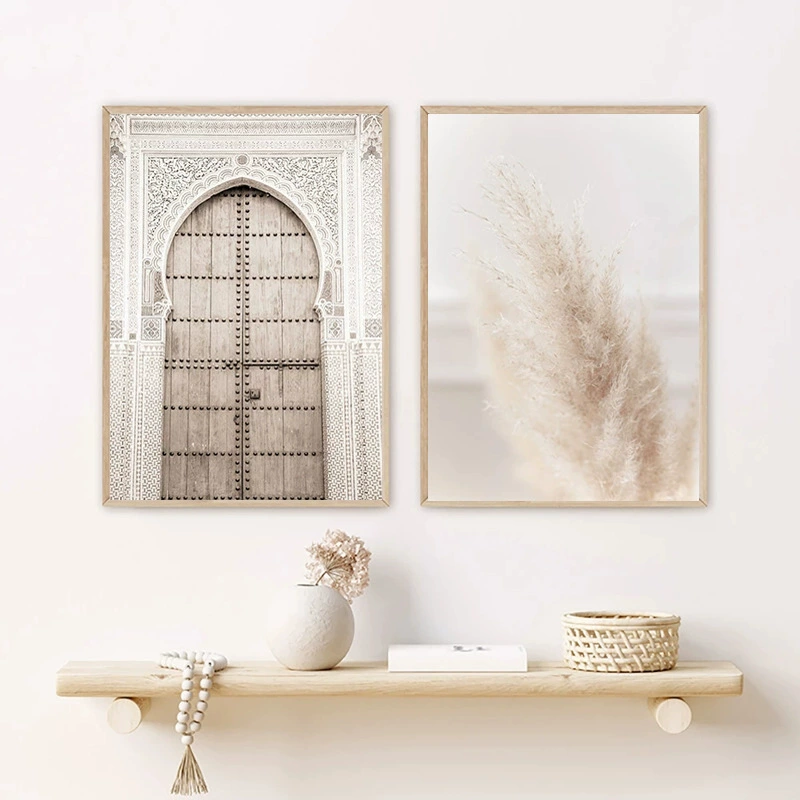 Retro beige modern poster, Aliexpress, boho style