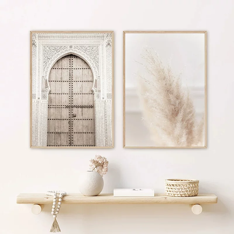 Retro beige modern poster, Aliexpress, boho style