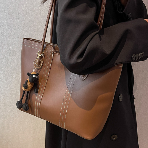 韩版大包包女包2024新款时尚秋冬休闲百搭单肩包高级感通勤托特包