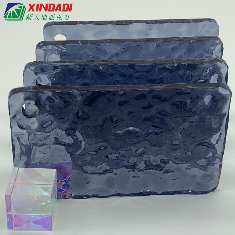 茶色透明石头纹水波纹波浪亚克力板 室内装饰装修屏风置物架挡板