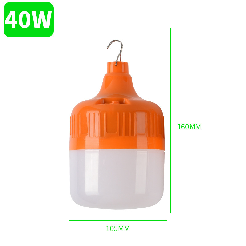 LED recargable Luz de bulbo puesto de mercado de noche de iluminación del hogar apagón luz de emergencia acampar al aire libre bombilla de iluminación