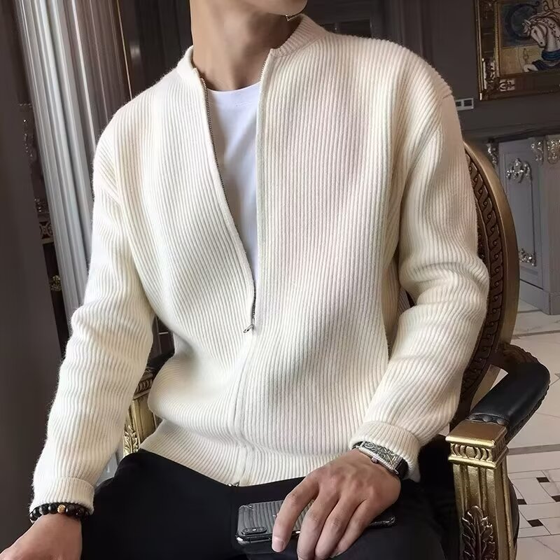 Demi-season knitted trend design sweater
