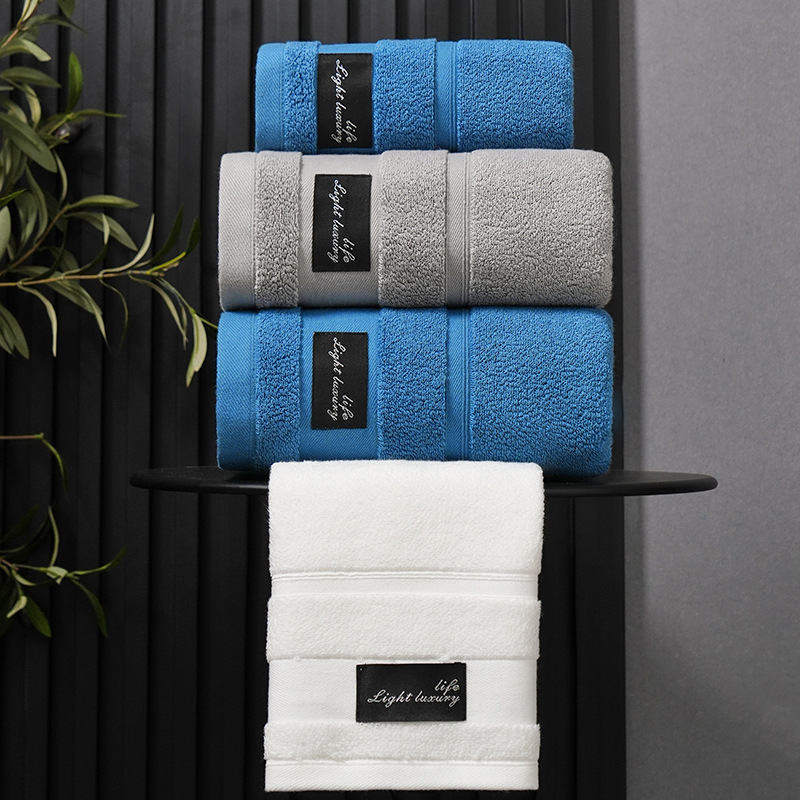 Pure Cotton Bath Towel, Extra Large and Thick, Absorbent, Household, Commercial Grade A, All-Cotton, High-End Gift Box Wholesale, Thick and Soft